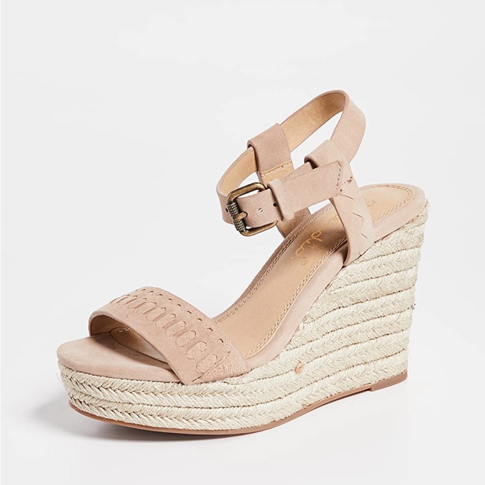 Splendid Shayla Wedge Espadrilles in Driftwood; size 8